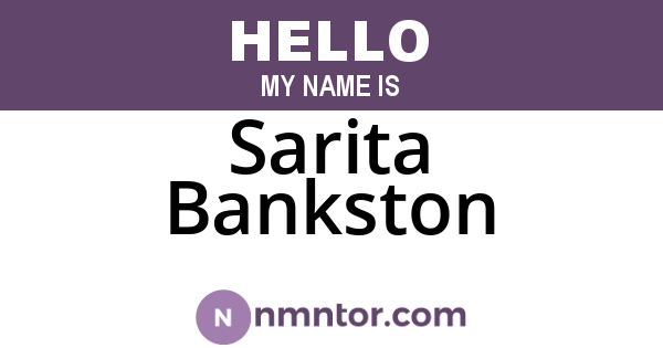 Sarita Bankston