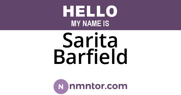 Sarita Barfield