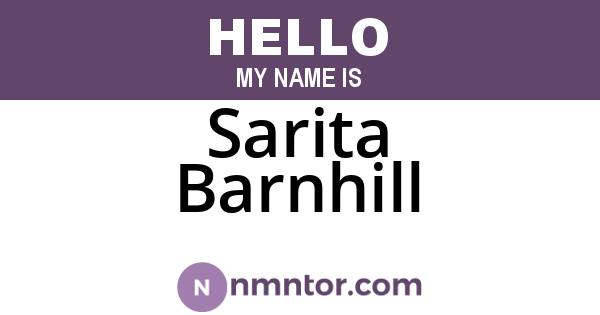 Sarita Barnhill