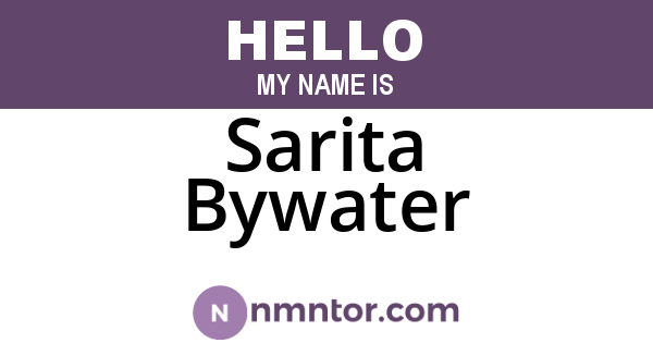Sarita Bywater