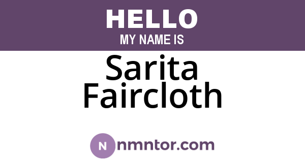 Sarita Faircloth
