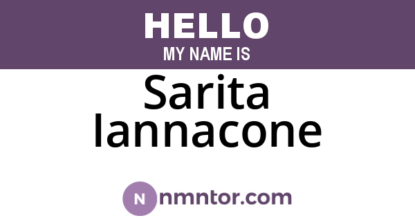 Sarita Iannacone