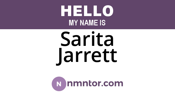 Sarita Jarrett