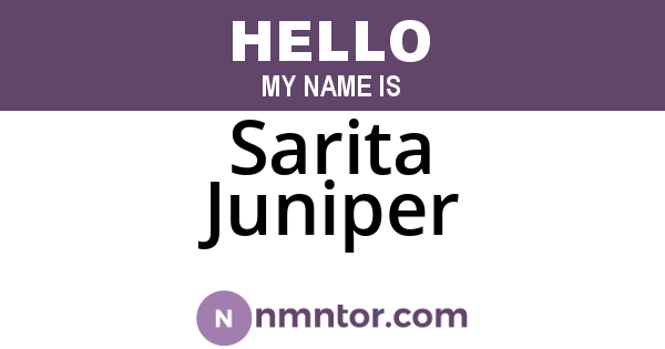 Sarita Juniper