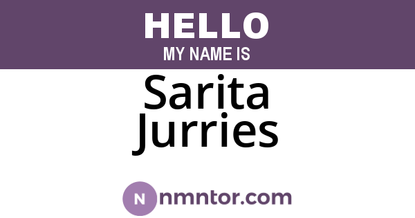 Sarita Jurries