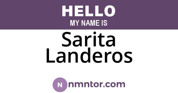 Sarita Landeros