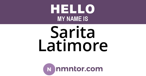 Sarita Latimore