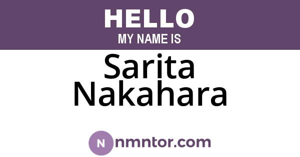 Sarita Nakahara