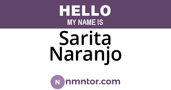 Sarita Naranjo