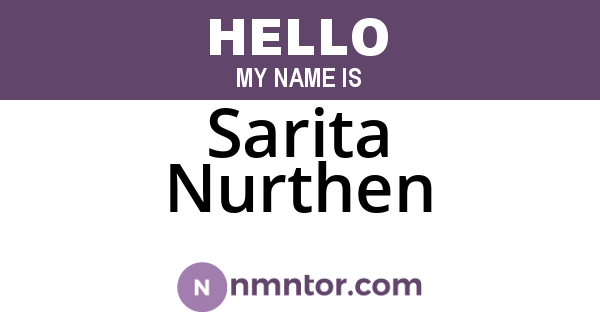 Sarita Nurthen
