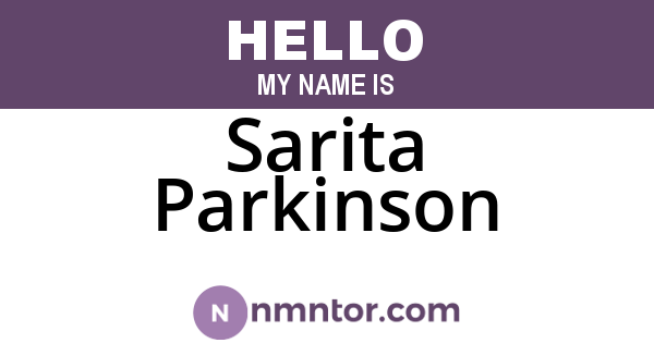 Sarita Parkinson