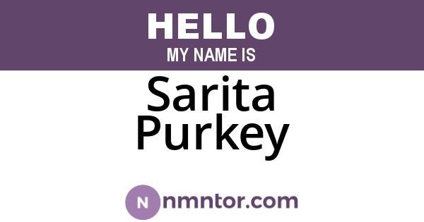 Sarita Purkey