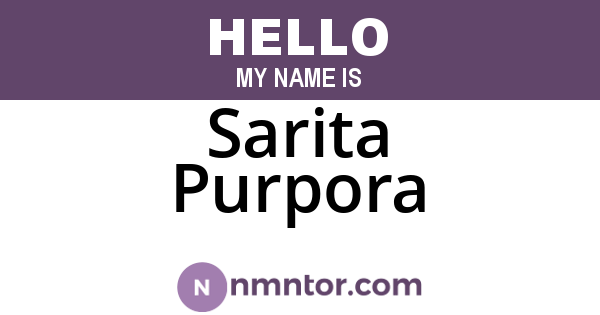 Sarita Purpora