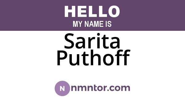 Sarita Puthoff