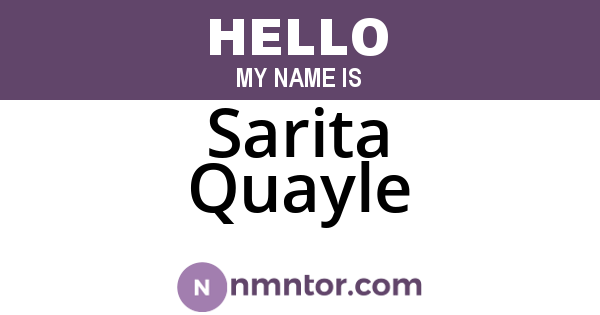 Sarita Quayle