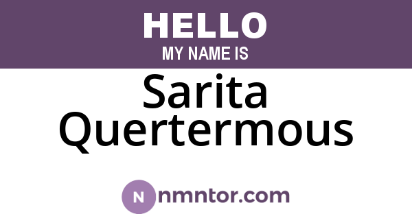 Sarita Quertermous