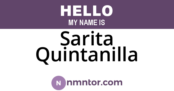 Sarita Quintanilla