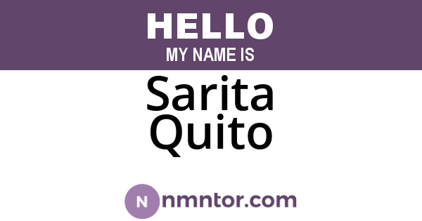 Sarita Quito