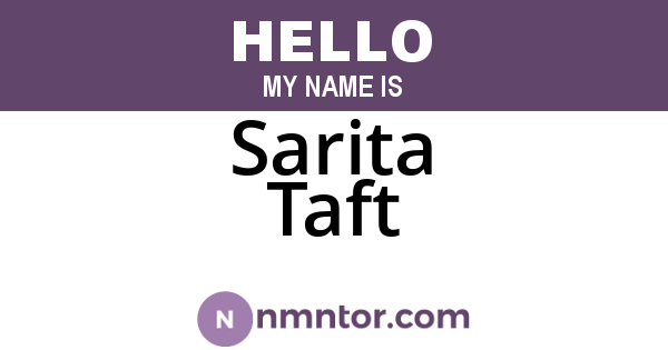 Sarita Taft