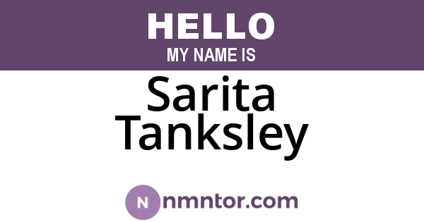 Sarita Tanksley