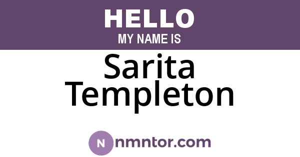 Sarita Templeton
