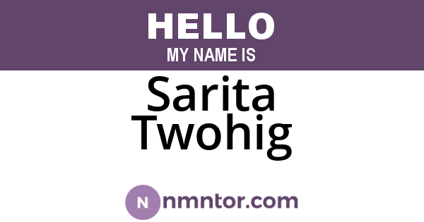 Sarita Twohig