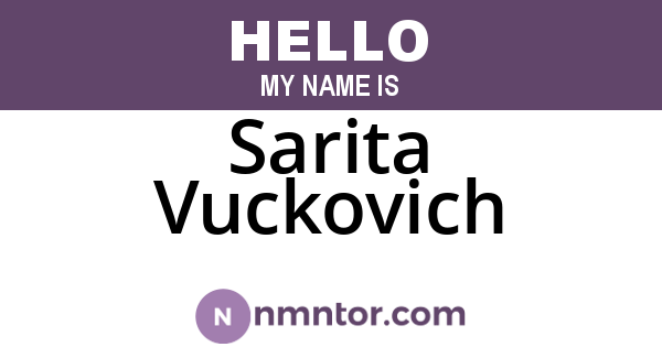 Sarita Vuckovich
