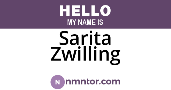 Sarita Zwilling