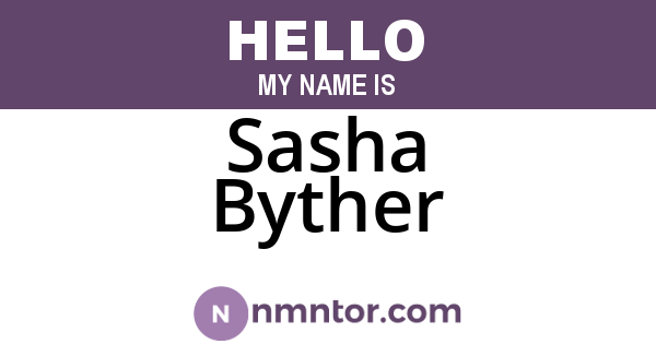 Sasha Byther