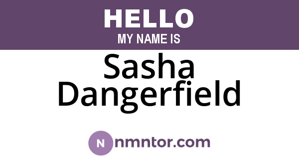 Sasha Dangerfield