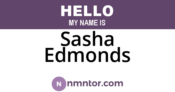 Sasha Edmonds