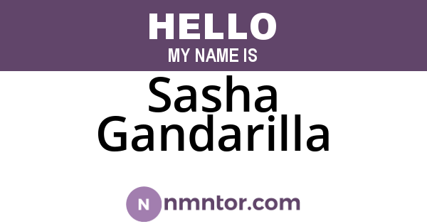 Sasha Gandarilla