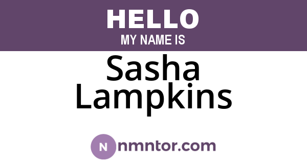 Sasha Lampkins