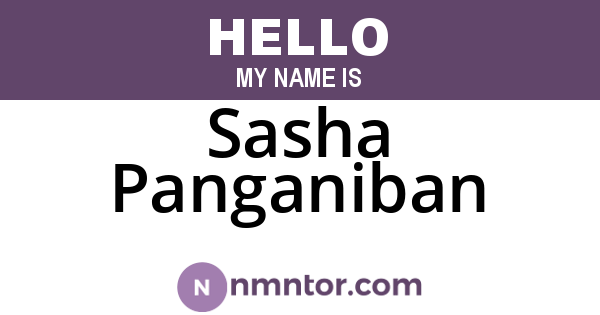 Sasha Panganiban