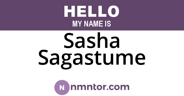 Sasha Sagastume