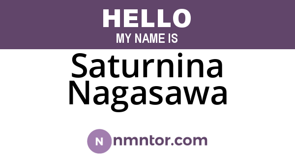 Saturnina Nagasawa