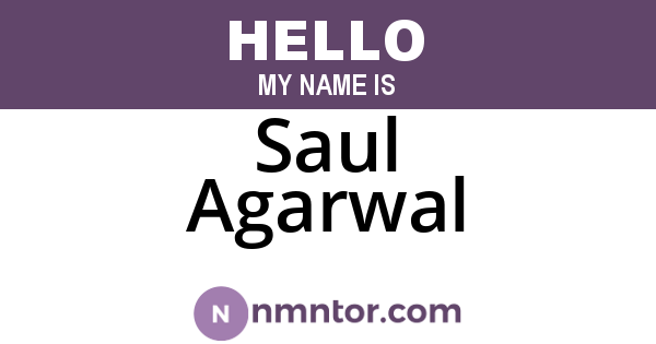 Saul Agarwal