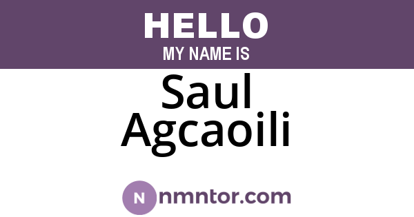 Saul Agcaoili