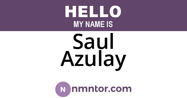 Saul Azulay