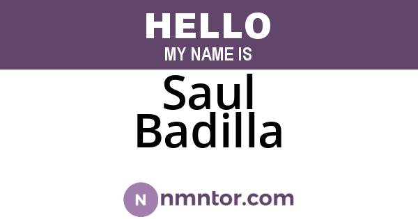 Saul Badilla