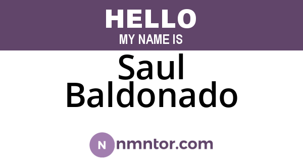 Saul Baldonado