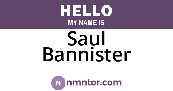 Saul Bannister