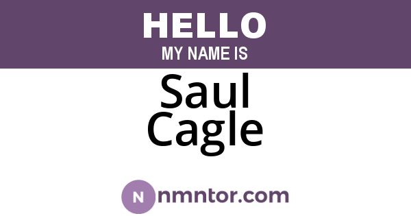Saul Cagle