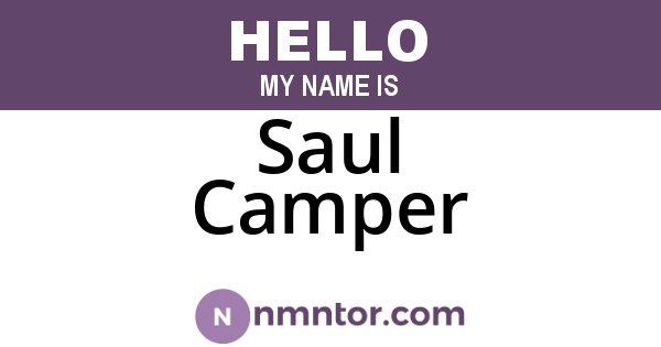Saul Camper