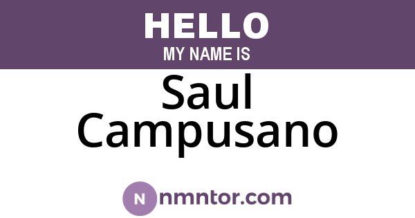 Saul Campusano
