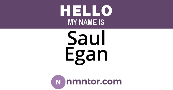 Saul Egan