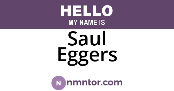Saul Eggers