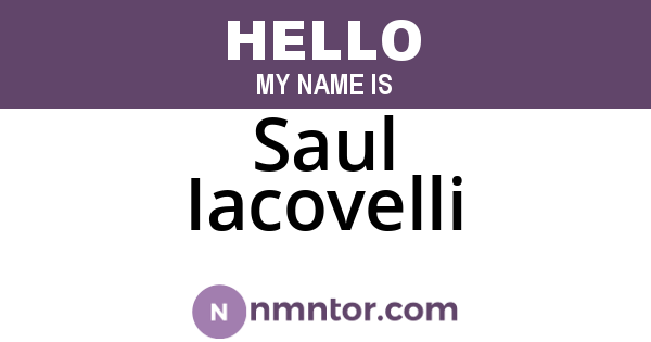 Saul Iacovelli