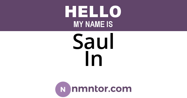 Saul In