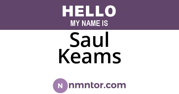 Saul Keams